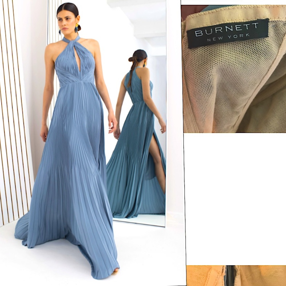 Burnett New Yorks, 2020 Resort collection: signature pleated style series gown